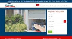 Desktop Screenshot of affordable-garagedoorsservices.com